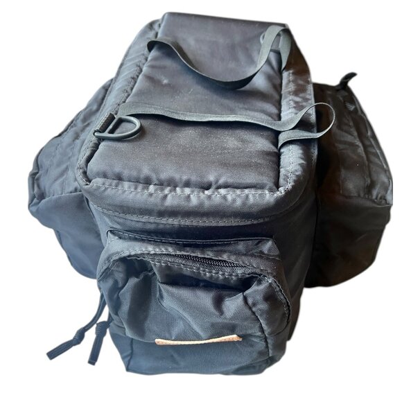 L.L. Bean Camera Case Padded Black Nylon Bag Elastic and Hook & Loop Straps - Picture 4 of 16